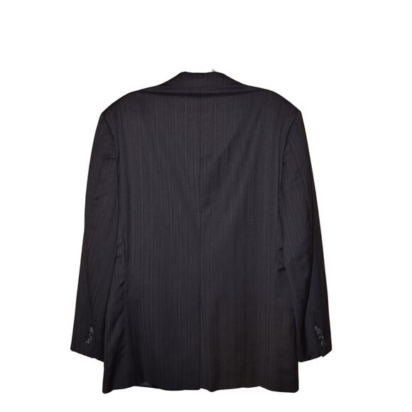 HICKEY FREEMAN $395 Navy Striped Wool‎ Two-Button Sport Coat Men's 43R - Picture 2 of 6